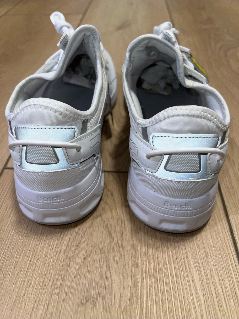 Bench White Women's Lightweight Knit Sneakers - Picture 7 of 15